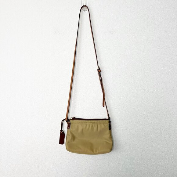 Vintage Dooney & Bourke Nylon Tan Crossbody Bag - Picture 3 of 13